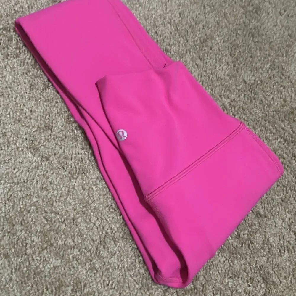 Lululemon Women's 4 High Rise Align Leggings Solid Pink Full Length Soft Yoga